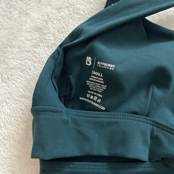 Buffbunny Alpha Bra Sports Bra in Dark Teal Secret Garden - Picture 5 of 5